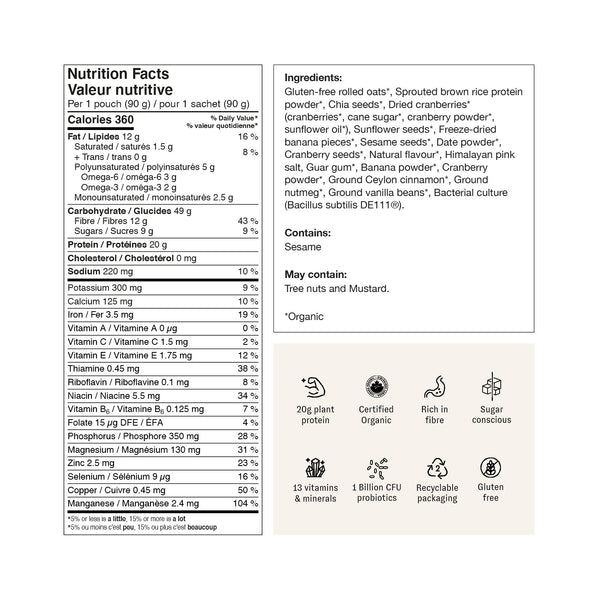 Banana + Cranberries