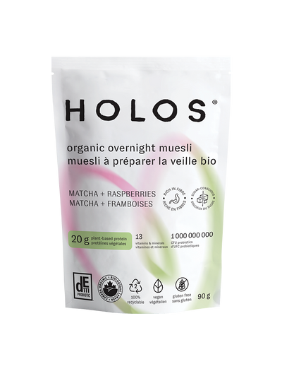 Matcha + Raspberries